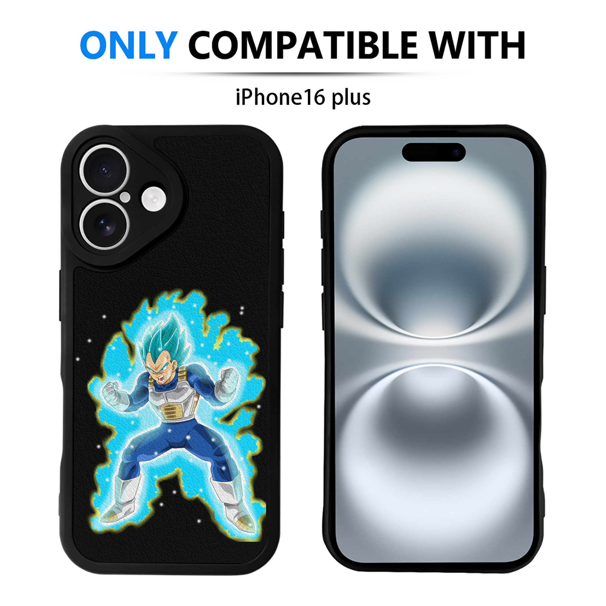 （画像用） ドラゴンボール ベジータ四世（Bejīta Yonsei）DRAGON BALL Vegeta IV 【iPhone 16シリーズ対応】シリコンスマホケース（レザー調） 材質：シリコン